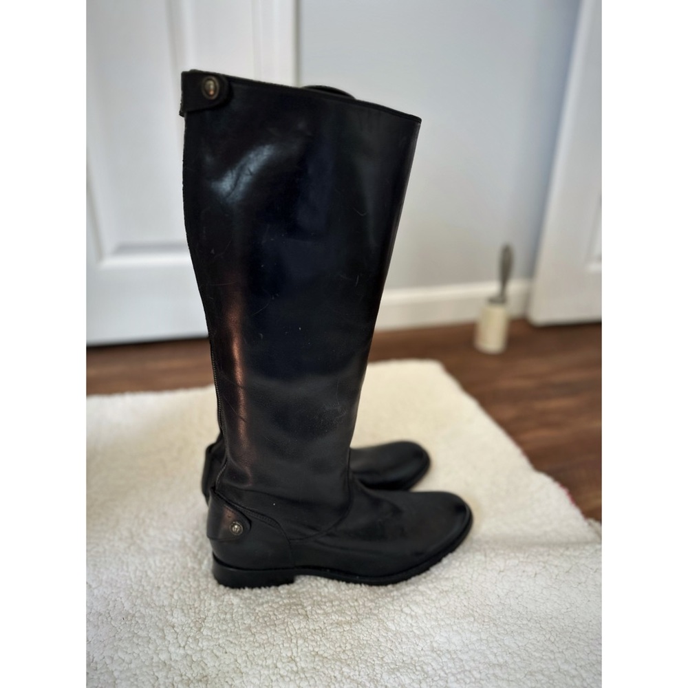 MELISSA BUTTON INSIDE ZIP Black Women's 9